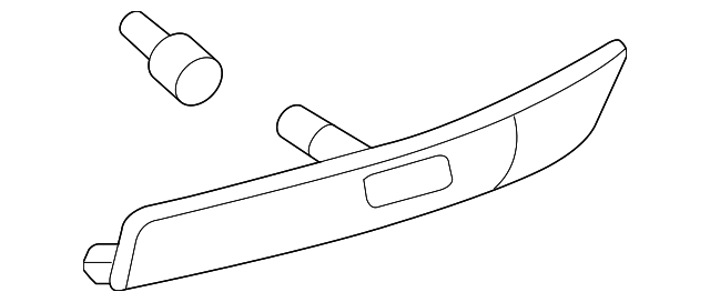 6E5Z-13200-C Деталь SIDE MARKER LAMP, RIGHT