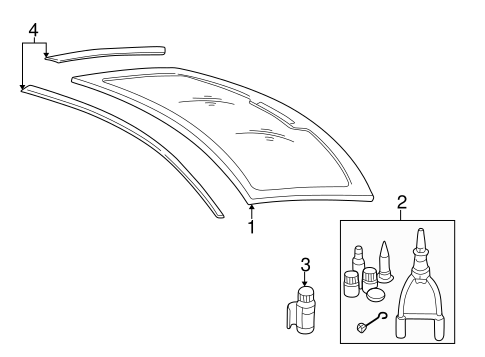 C70 GLASS & HARDWARE - BACK