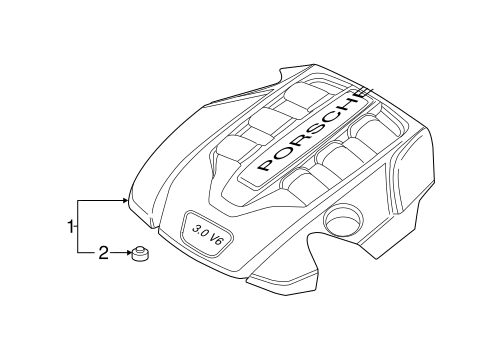 Panamera ENGINE APPEARANCE COVER