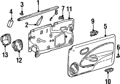 SC1 INTERIOR TRIM - DOOR