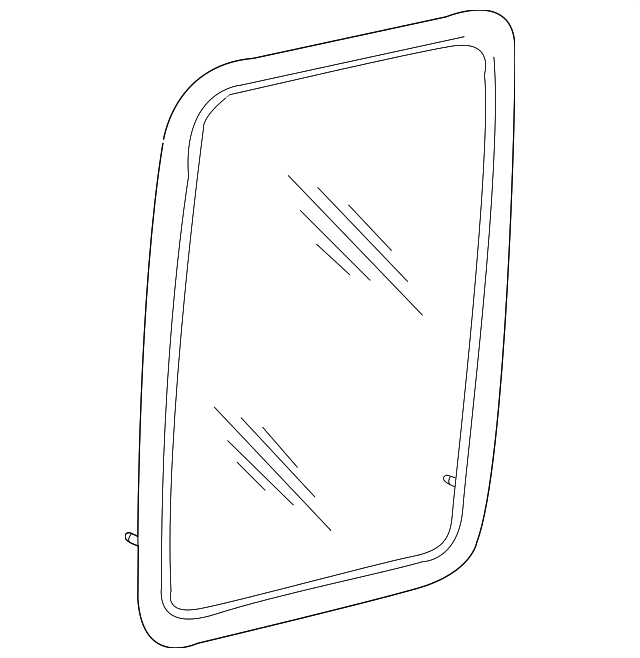 6L5Z-1329701-DA Деталь GLASS & FRAME, LEFT