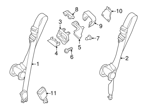 Transit-150 REAR SEAT BELTS