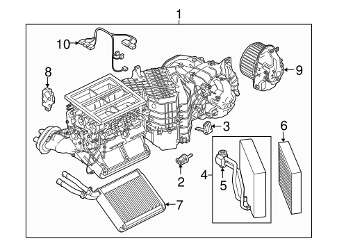 Cayenne EVAPORATOR & HEATER COMPONENTS