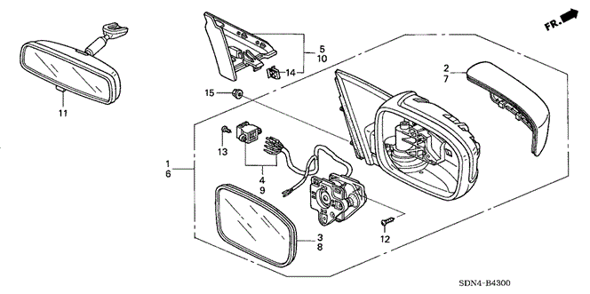 INTERIOR / BUMPER/MIRROR for 2006 Honda ACCORD COUPE #1