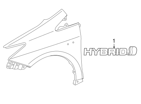 BODY/EXTERIOR TRIM - FENDER for 2012 Toyota Prius V #1