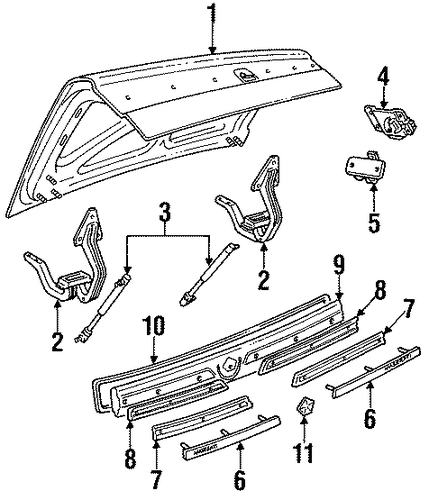 TC Maserati EXTERIOR TRIM - TRUNK