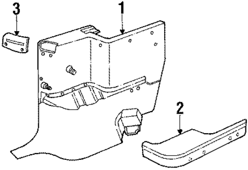 Mustang INTERIOR TRIM - QUARTER PANELS