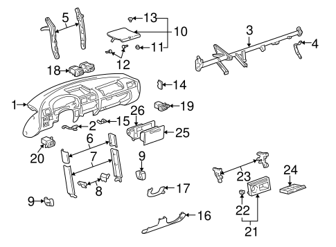 BODY/INSTRUMENT PANEL for 2000 Toyota MR2 Spyder #1