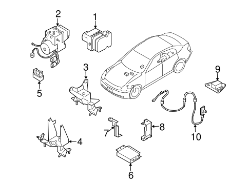ABS Components for 2005 Infiniti G35 #0