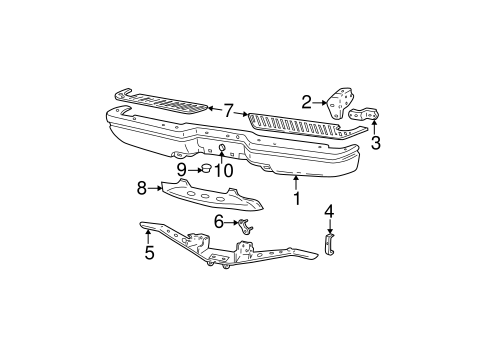 Body/Bumper & Components - Rear for 2000 Ford F-150 #1