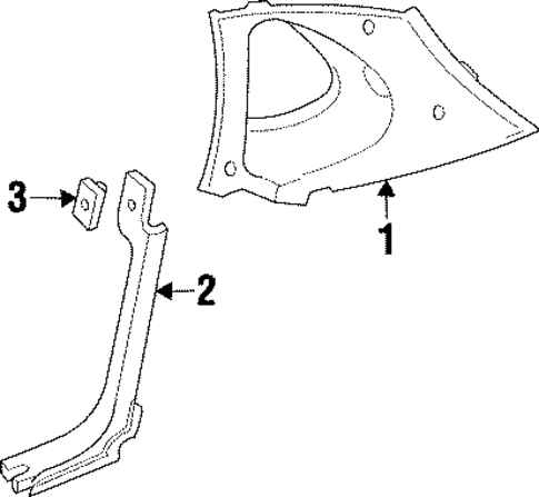 Sable INTERIOR TRIM - QUARTER PANELS