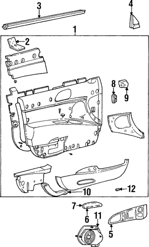 Continental INTERIOR TRIM - FRONT DOOR