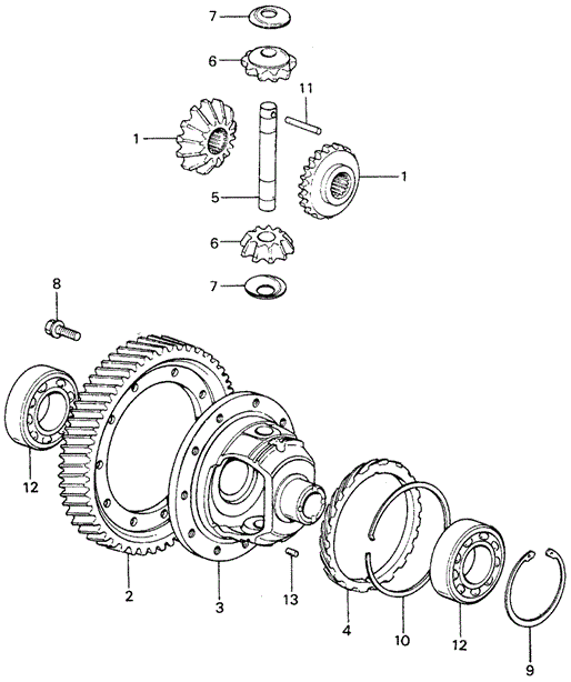 TRANSMISSION - HONDAMATIC/HMT DIFFERENTIAL GEAR (2) for 1982 Honda CIVIC 5-DOOR #1