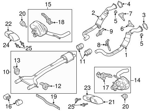 Panamera EXHAUST COMPONENTS