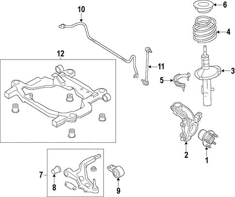 Front Suspension/Suspension Components for 2013 Ford Explorer #1