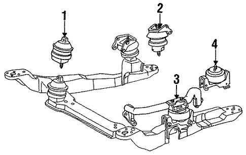 Taurus ENGINE & TRANS MOUNTING