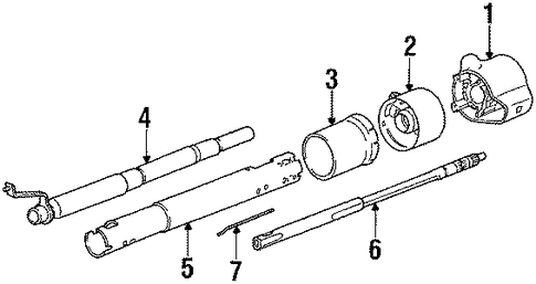 STEERING/STEERING COLUMN ASSEMBLY for 1985 Chevrolet Caprice #1