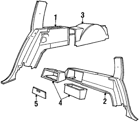 Colony Park INTERIOR TRIM - QUARTER PANELS