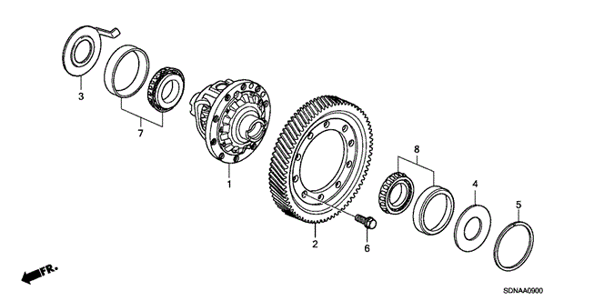 Transmission - Automatic/AT Differential (L4) for 2007 Honda ACCORD COUPE #1