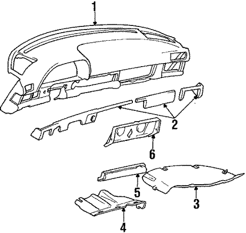 Instrument Panel for 1984 Mercedes-Benz 300 SD #0