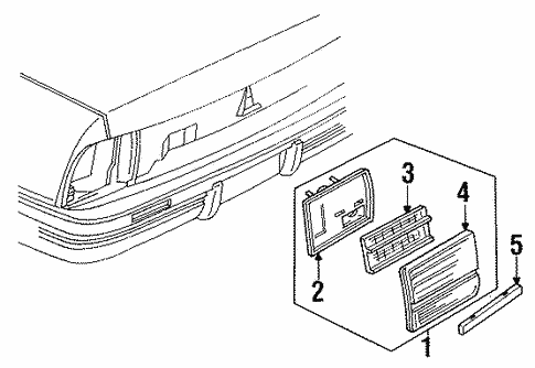 Backup Lamps for 1994 Pontiac Sunbird #0
