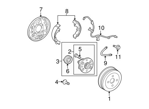 BRAKES/BRAKE COMPONENTS for 2008 Toyota Yaris #2