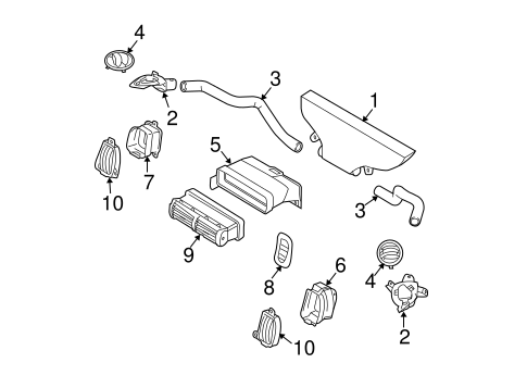Body/Ducts & Louver for 2003 Ford Ranger #1