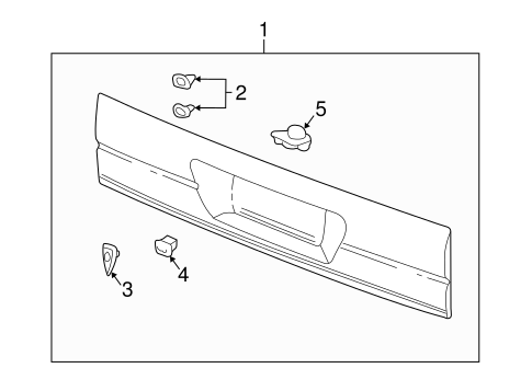 Aztek EXTERIOR TRIM - TAIL GATE