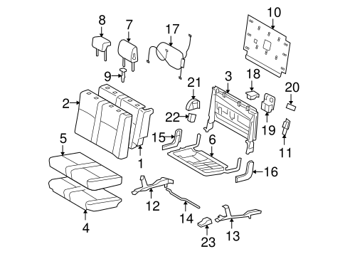 BODY/THIRD ROW SEATS for 2012 Toyota Sequoia #1