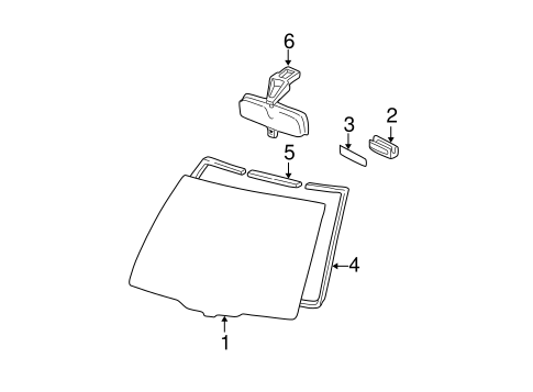 BODY/GLASS - WINDSHIELD for 2004 Toyota RAV4 #1