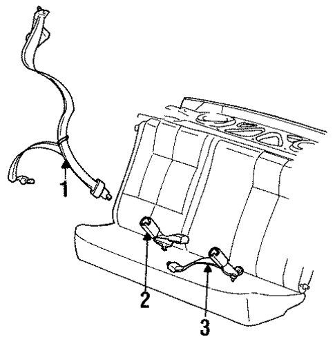 SL1 REAR SEAT BELTS