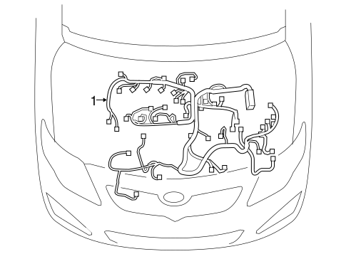 ELECTRICAL/WIRING HARNESS for 2010 Toyota Corolla #1