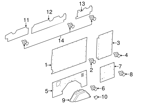 Body/Interior Trim - Side Panel for 2015 Ford Transit-350 HD #6