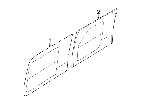 Transit-150 GLASS - SIDE DOOR 3