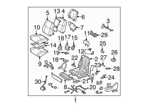 BODY/FRONT SEAT COMPONENTS for 2010 Toyota Avalon #3