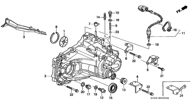 TRANSMISSION - MANUAL/MT TRANSMISSION HOUSING for 1996 Honda CIVIC HATCHBACK #1
