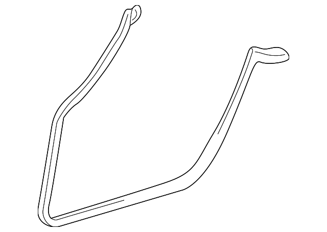 1W6Z-7620708-CB Деталь WEATHERSTRIP, RIGHT