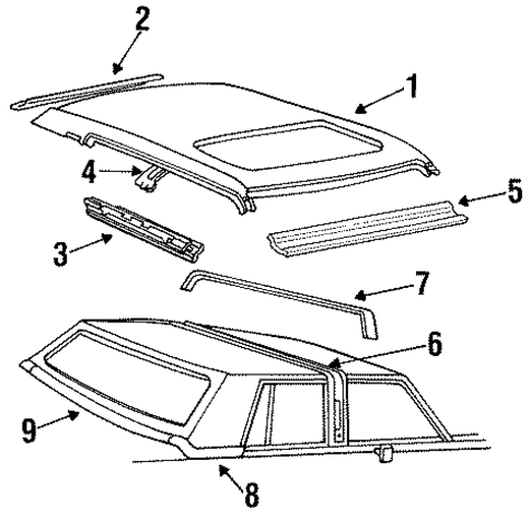 Town Car EXTERIOR TRIM - ROOF 2