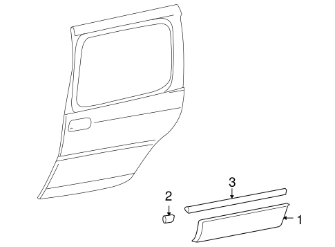Montana EXTERIOR TRIM - SIDE DOOR
