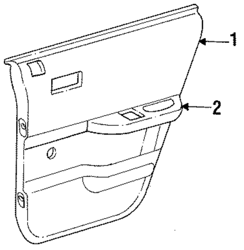 LeBaron INTERIOR TRIM - REAR DOOR