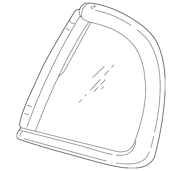 15837045 Деталь QTR GLASS, LEFT