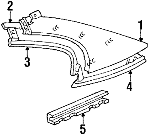 Mustang EXTERIOR TRIM - QUARTER PANEL