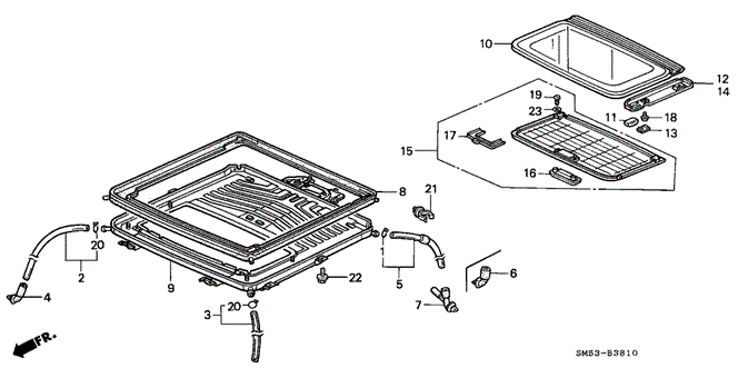 INTERIOR / BUMPER/SUNROOF for 1991 Honda ACCORD 5-DOOR #1