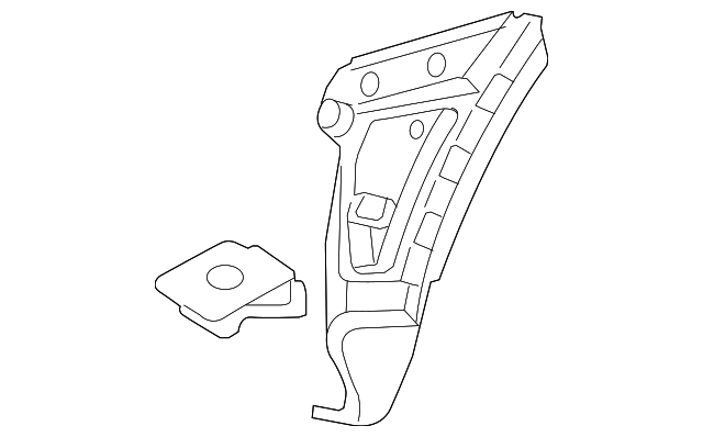 8620563 Деталь MOUNT BRACKET, LEFT