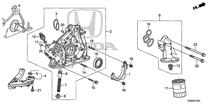 ENGINE/OIL PUMP (V6) for 2012 Honda ACCORD SEDAN #1