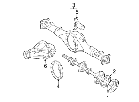 REAR SUSPENSION/AXLE & DIFFERENTIAL for 2007 Toyota Sequoia #1