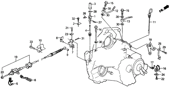 TRANSMISSION - AUTOMATIC/AT CONTROL WIRE for 1991 Honda CIVIC 5-DOOR #1