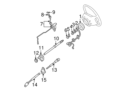 Steering/Shaft & Internal Components for 2003 Ford Ranger #2