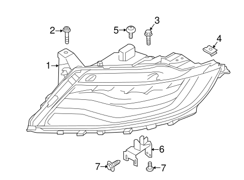 MKX HEADLAMP COMPONENTS