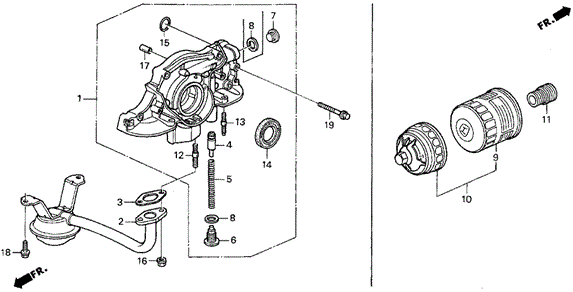 Pump Assembly, Oil Pump Assembly, Oil